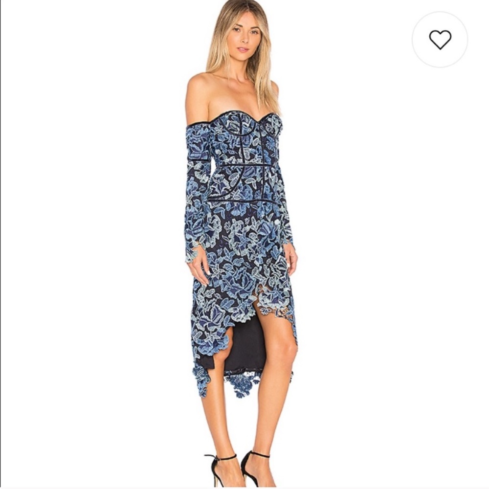 NWT NBD x revolve Emilia dress periwinkle size xs